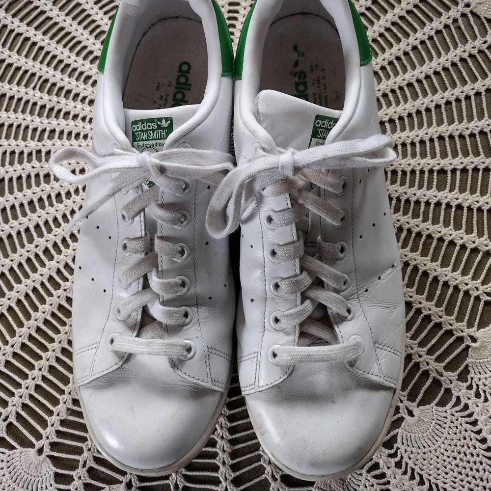 Stan Smith edition Green & White Adidas Sneakers (2016), Men's 10